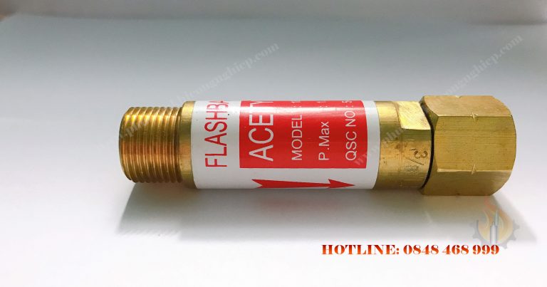 Bộ van chống cháy ngược lắp tay cắt tay hàn ren 16mm