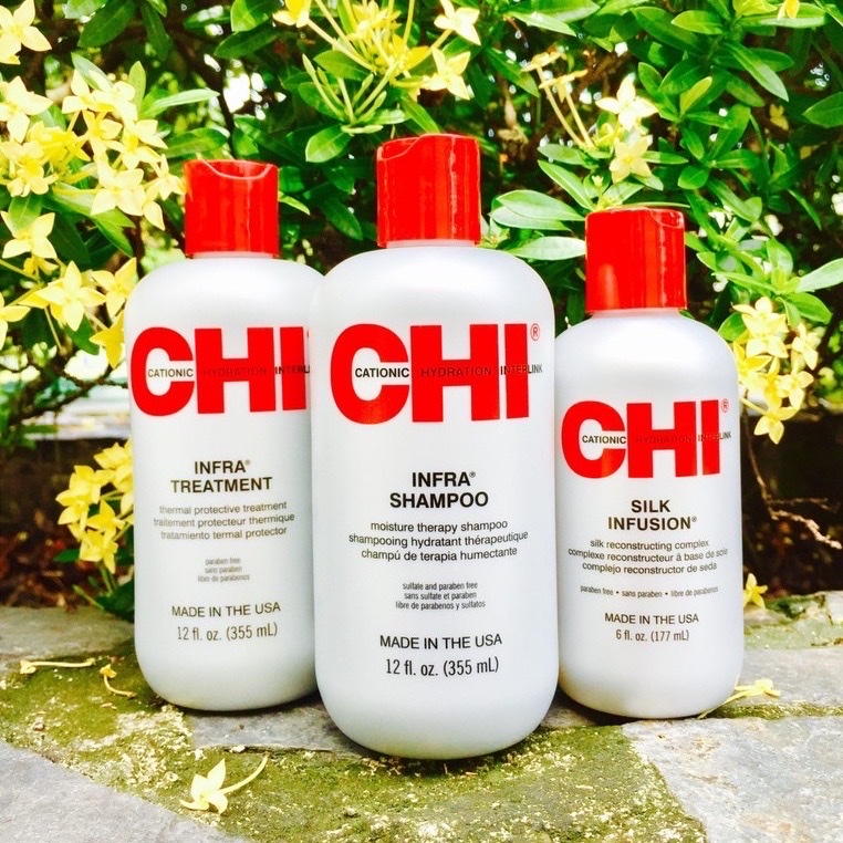 Bộ dưỡng tóc CHI Infra cho tóc khô và hư tổn 355mlx2 + 177ml