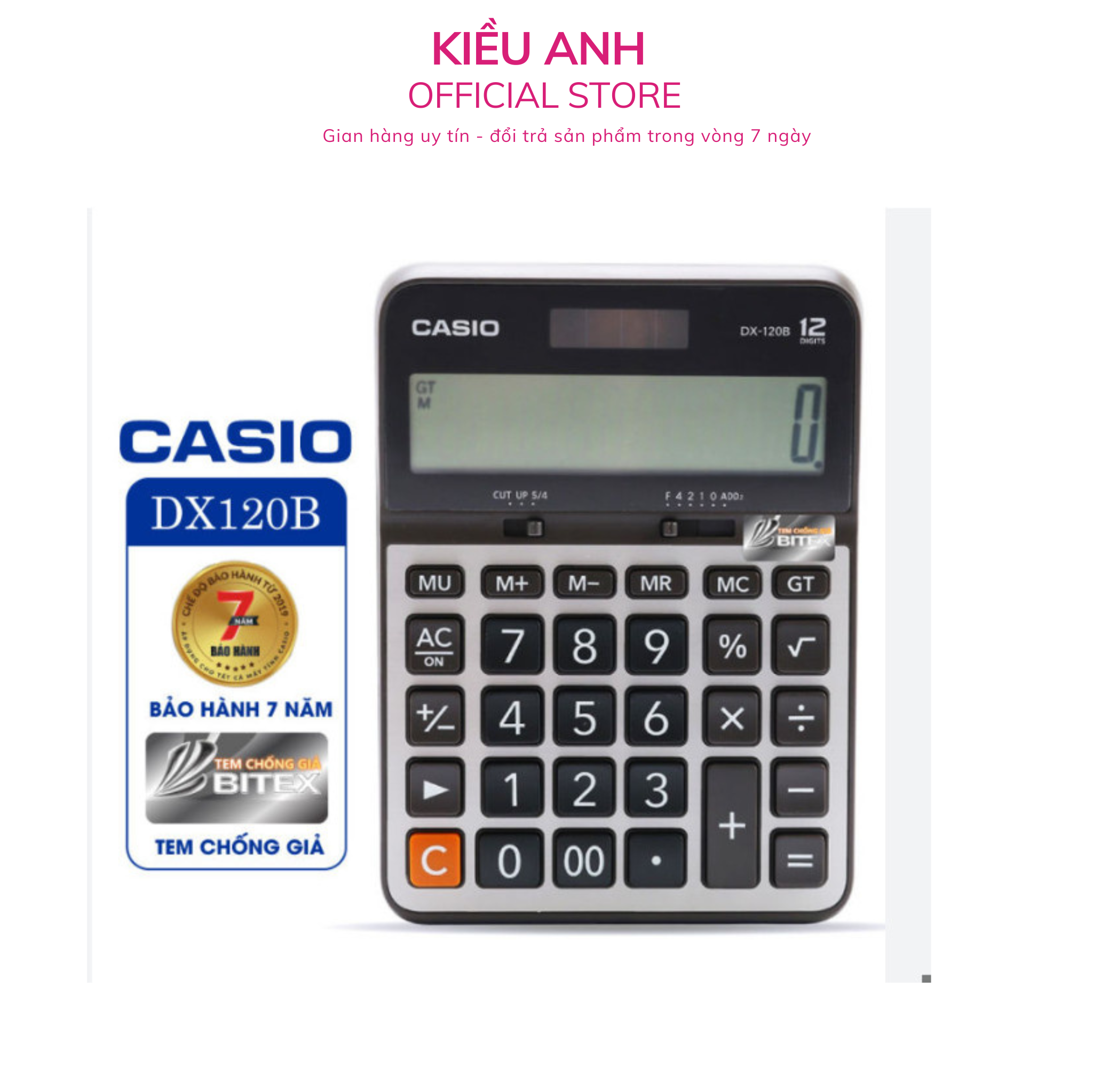 Máy tính casio dx120b - máy tính 12 số - máy tính casio