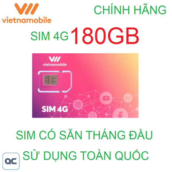 Sim 4G vietnamobile mỗi ngày 6GB có sẵn tháng đầu