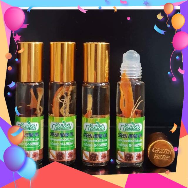 Dầu Lăn Ngâm Sâm GREENHERB Nóng và Thơm