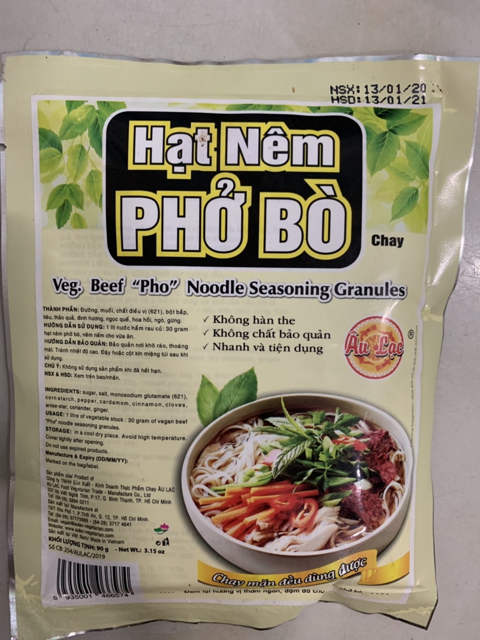 Hạt nêm phở bò chay