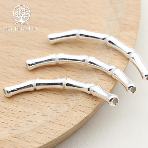 [HCM]Charm bạc Ống đốt tre nhỏ (2*30) - NQ Jewelry