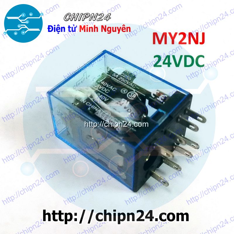 Relay kiếng my2nj 8 chân 5a 24vdc