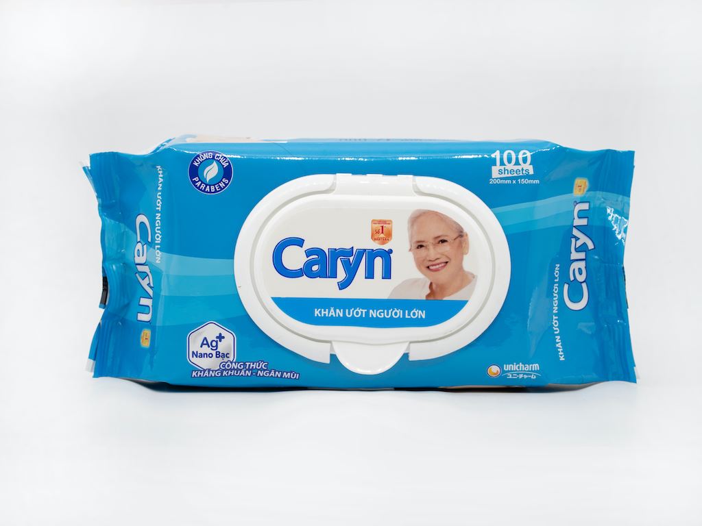Khăn Ướt Người Lớn Caryn 100 Tờ ( hàng khuyến mãi)