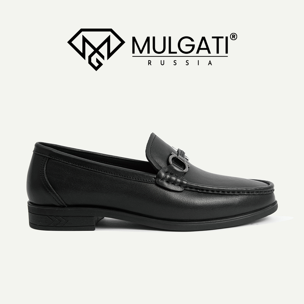 Giày lười nam mulgati horsebit loafer đai ngang da trơn - yb2581