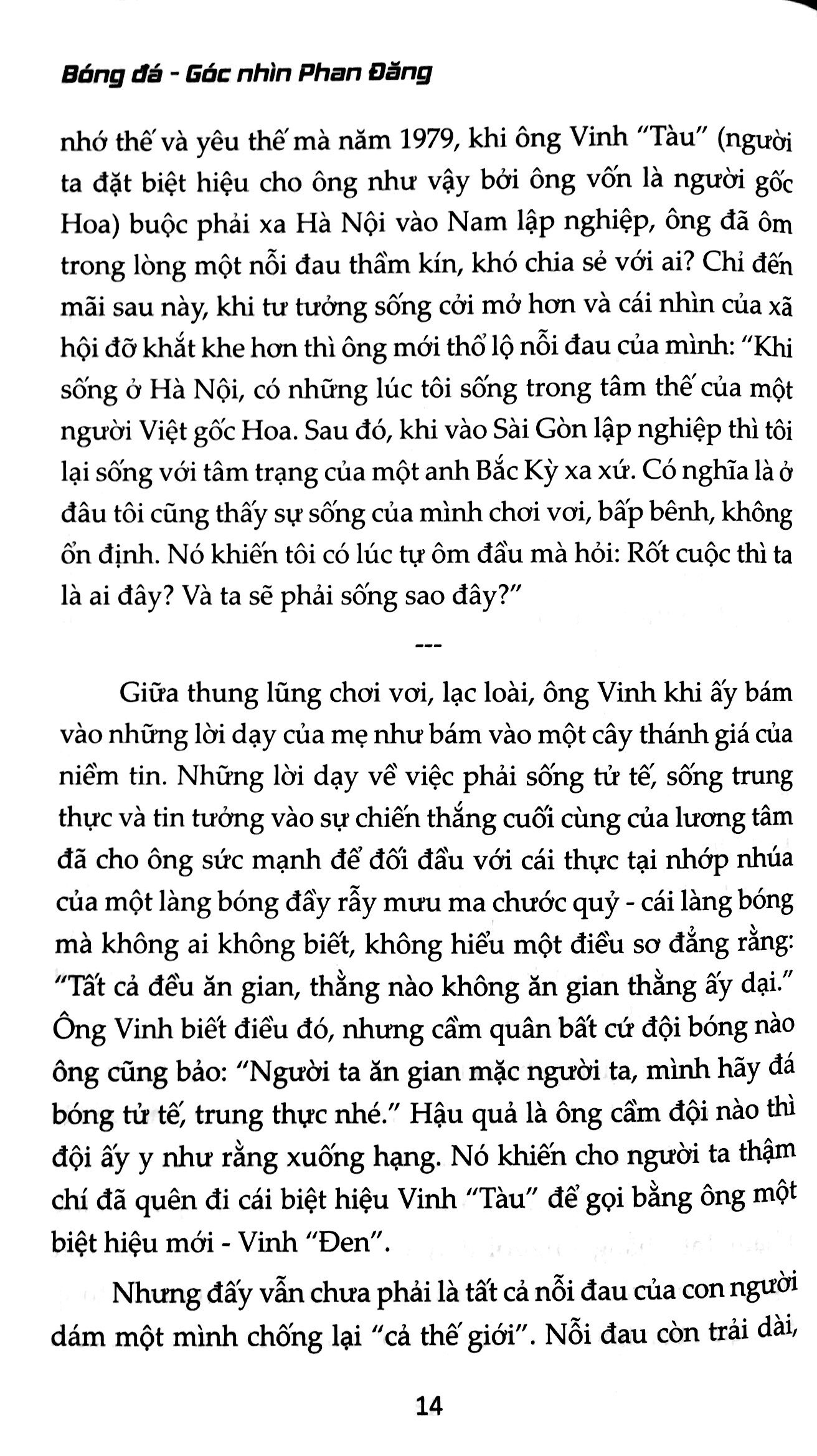 Fahasa - Bóng Đá - Góc Nhìn Phan Đăng
