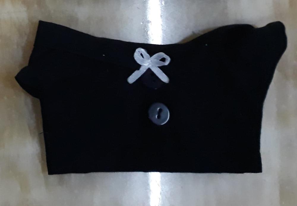 Outfit doll 23 - 25 kpop áo sơ mi đen - trắng