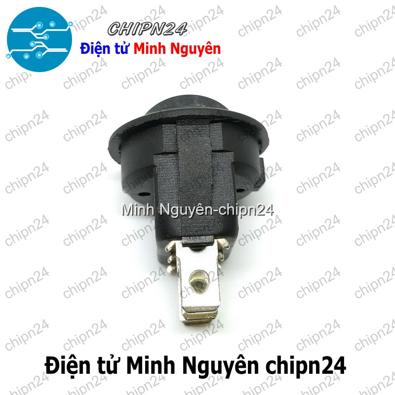 [2 cái] (F98.5) Công tắc Tròn Dẹp 20MM Đen 3 Chân 3 Vị Trí (6A 250VAC) (CTTD3C) - HH004164