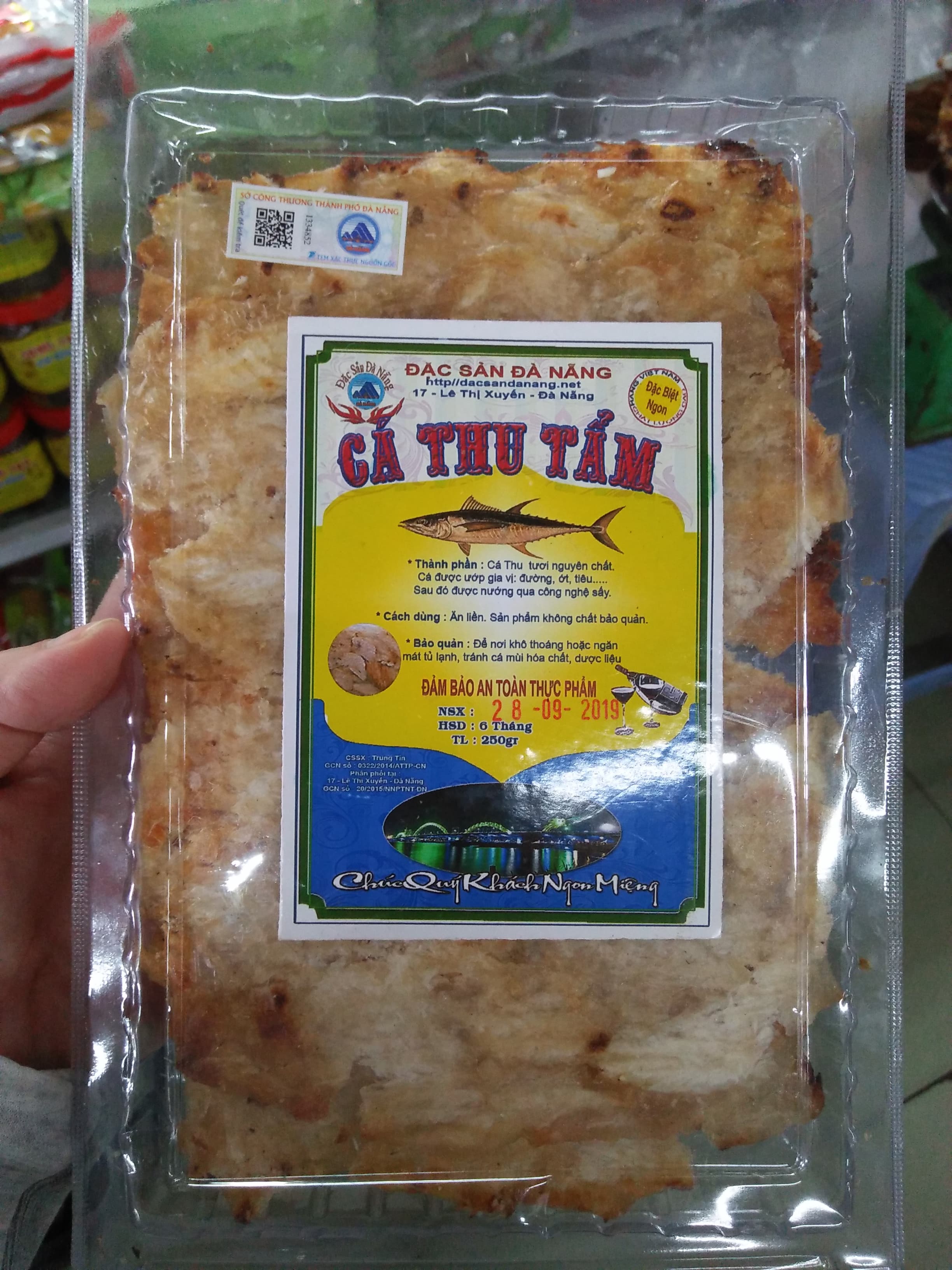 Combo 2 hộp cá thu tẩm đặc sản đà nẵng hộp 250g