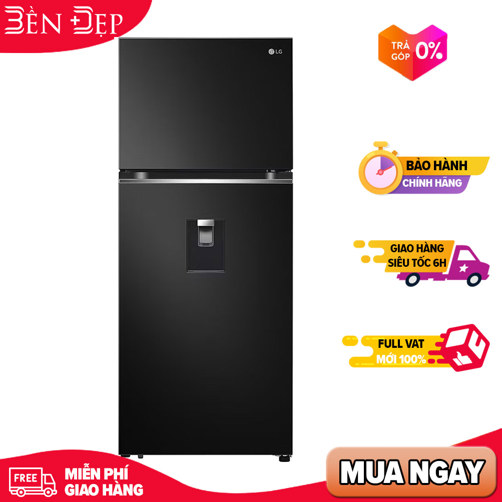 [Trả góp 0%]Tủ lạnh LG Inverter 374 lít GN-D372BL lấy nước ngoài (Giá áp dụng giao tại HN, HCM& các tỉnh liên hệ shop)