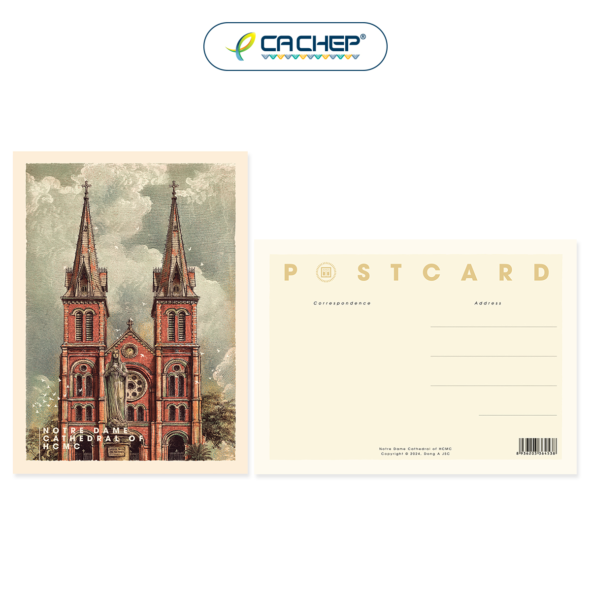 Cá Chép - Combo 3 postcards Danh thắng Việt Nam