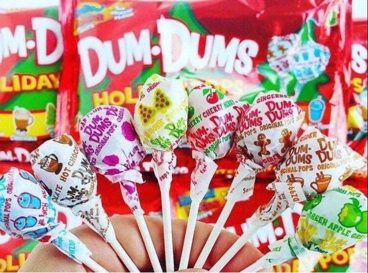 Kẹo mút hoa quả Dum - Dums - Mỹ