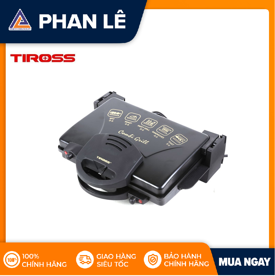 Kẹp nướng điện Tiross TS965 (Đen)