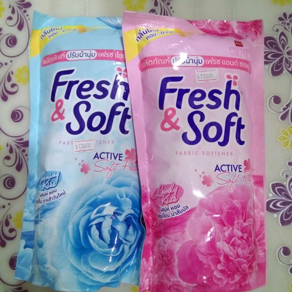 Combo 3 túi Nước xả vải Fresh&Soft túi 600ml