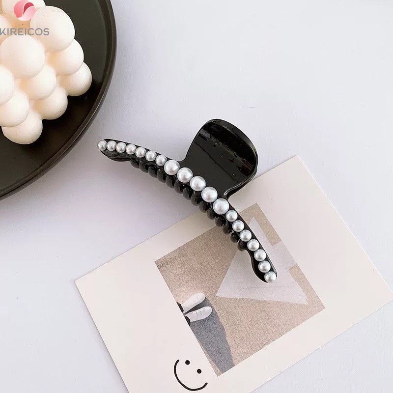 [HCM]Kẹp Tóc Gấp Tóc Đính Hạt Trai Nhân Tạo Nhiều Mẫu Hot Trend Hàn Quốc - kireicos