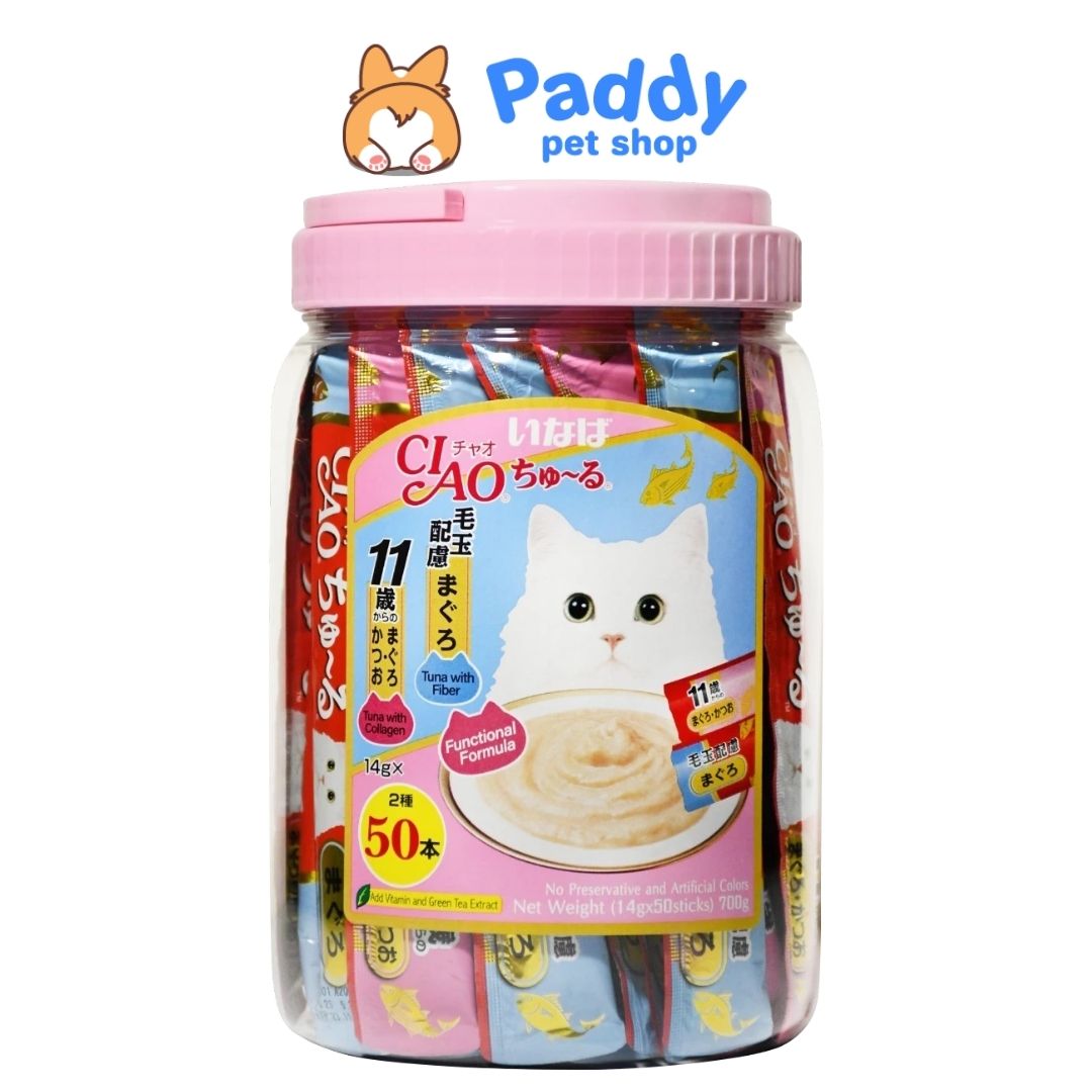 Súp Thưởng Mèo Ciao Churu Mix Nhiều Vị