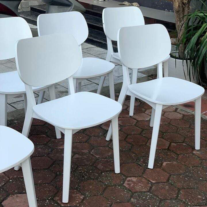 Ghế ăn Venus (Ghế PLC), ghế gỗ cao su