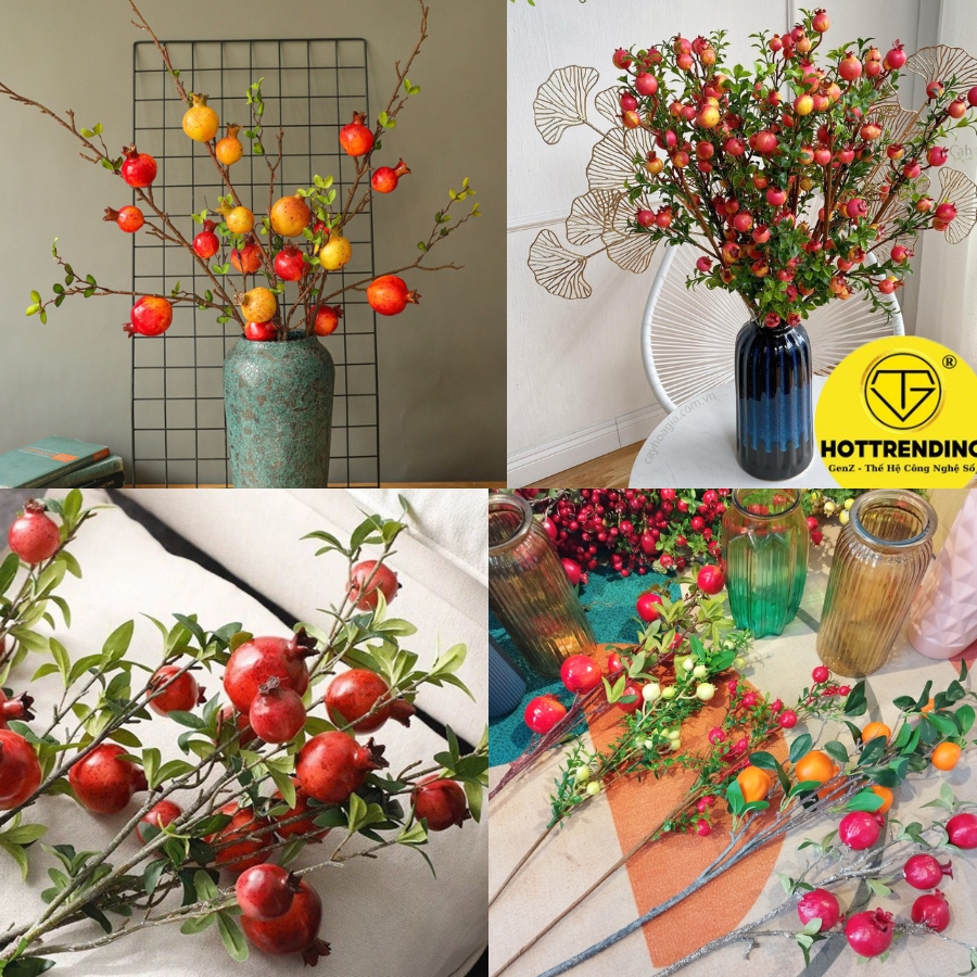 Branches fruit pomegranate fruit big, small fruit, stems mandarin imported decorative New Year, homes, bars Amnesty imports type 1