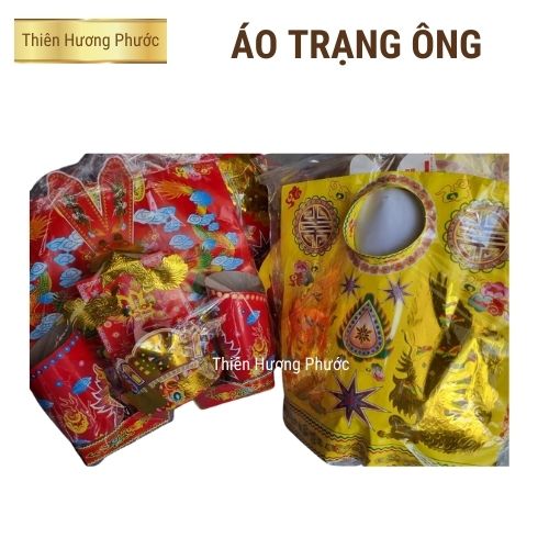 Vàng mã áo trạng cậu nhỏ thờ cúng