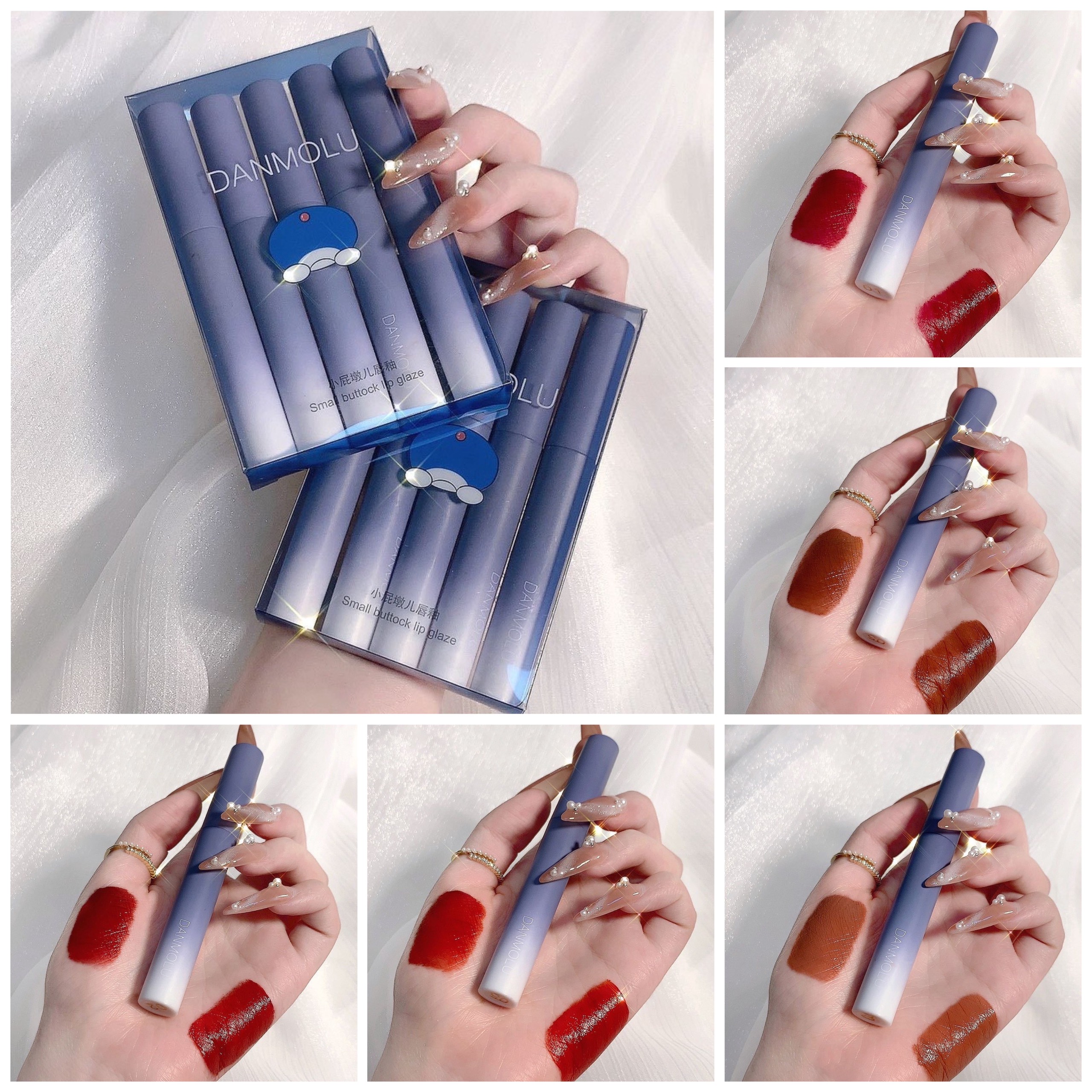 Set 5 Cây Son Kem Lì DANMOLU Nội Địa Trung