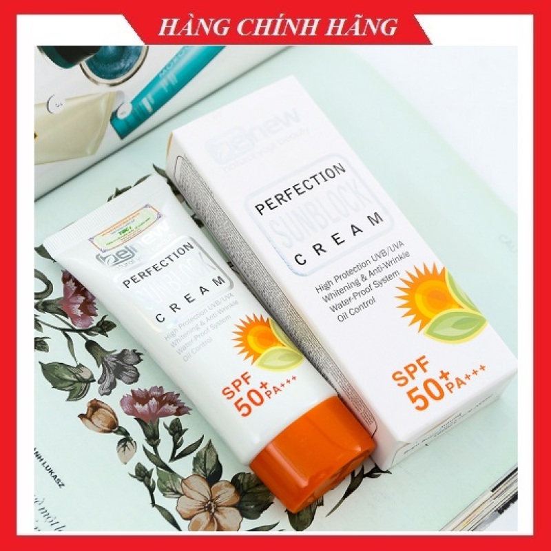 Kem Chống Nắng Dành Cho Da Dầu Và Da Mụn Benew Sunblock Cream Spf 50pa+++Hàn quốc 50ml/Hộp