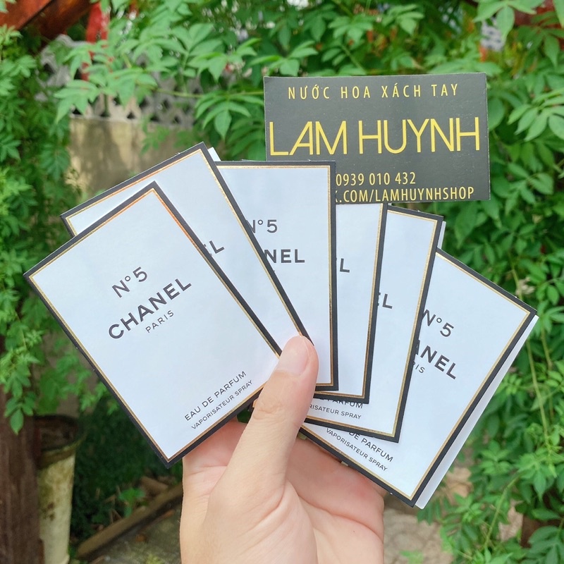 [ CHÍNH HÃNG] Vial Nước Hoa CHANEL No5 EDP & L'EAU 1,5ml