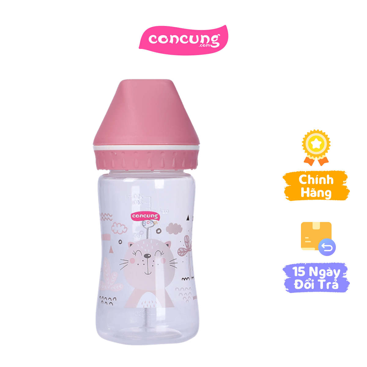 Bình sữa ConCung Good cổ rộng 250ml