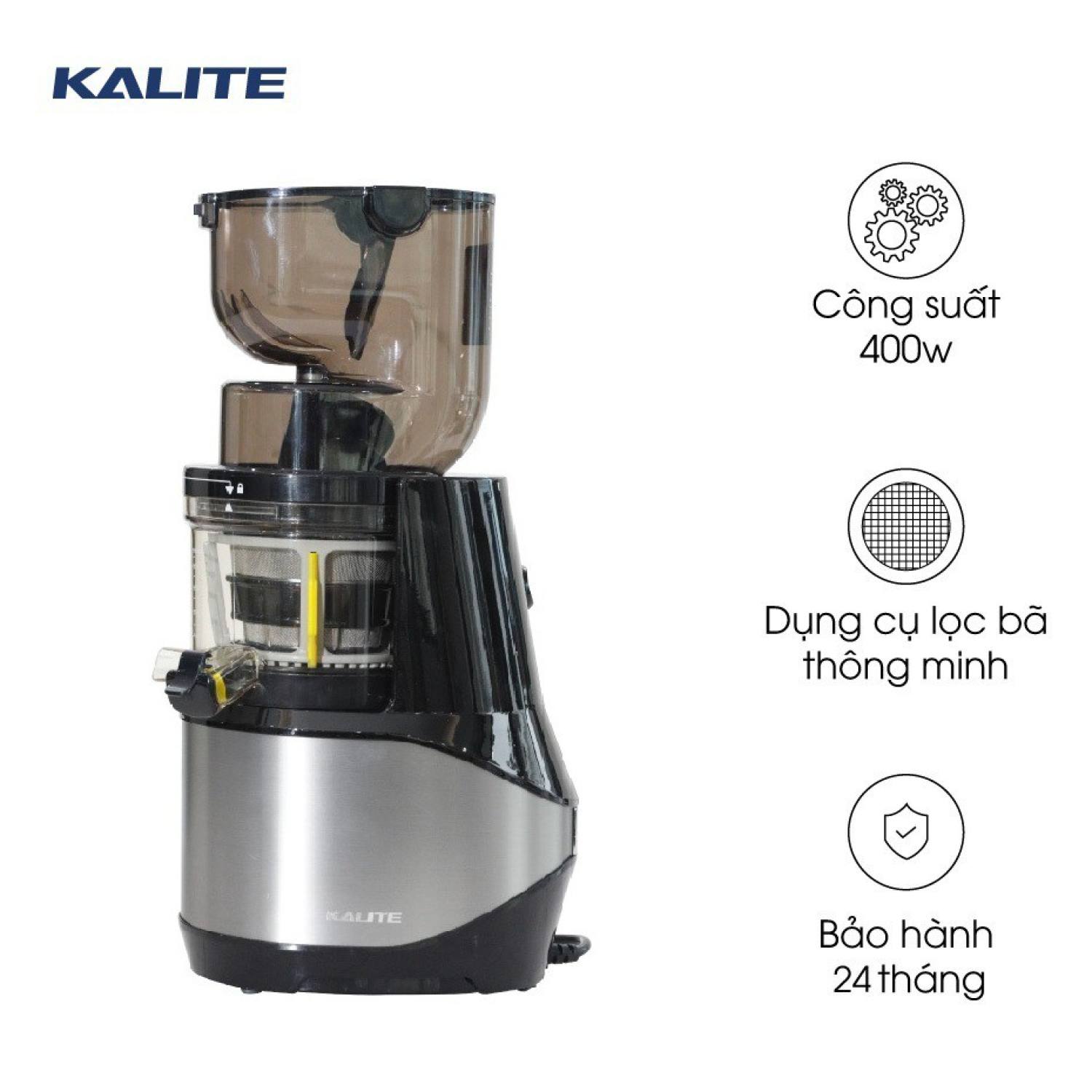 Máy ép chậm, máy ép trái cây Kalite KL 599 công suất 400W dung tích 400ml hàng chính hãng