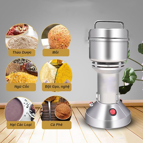 Máy xay bột khô đa năng nắp gài 100 Inox