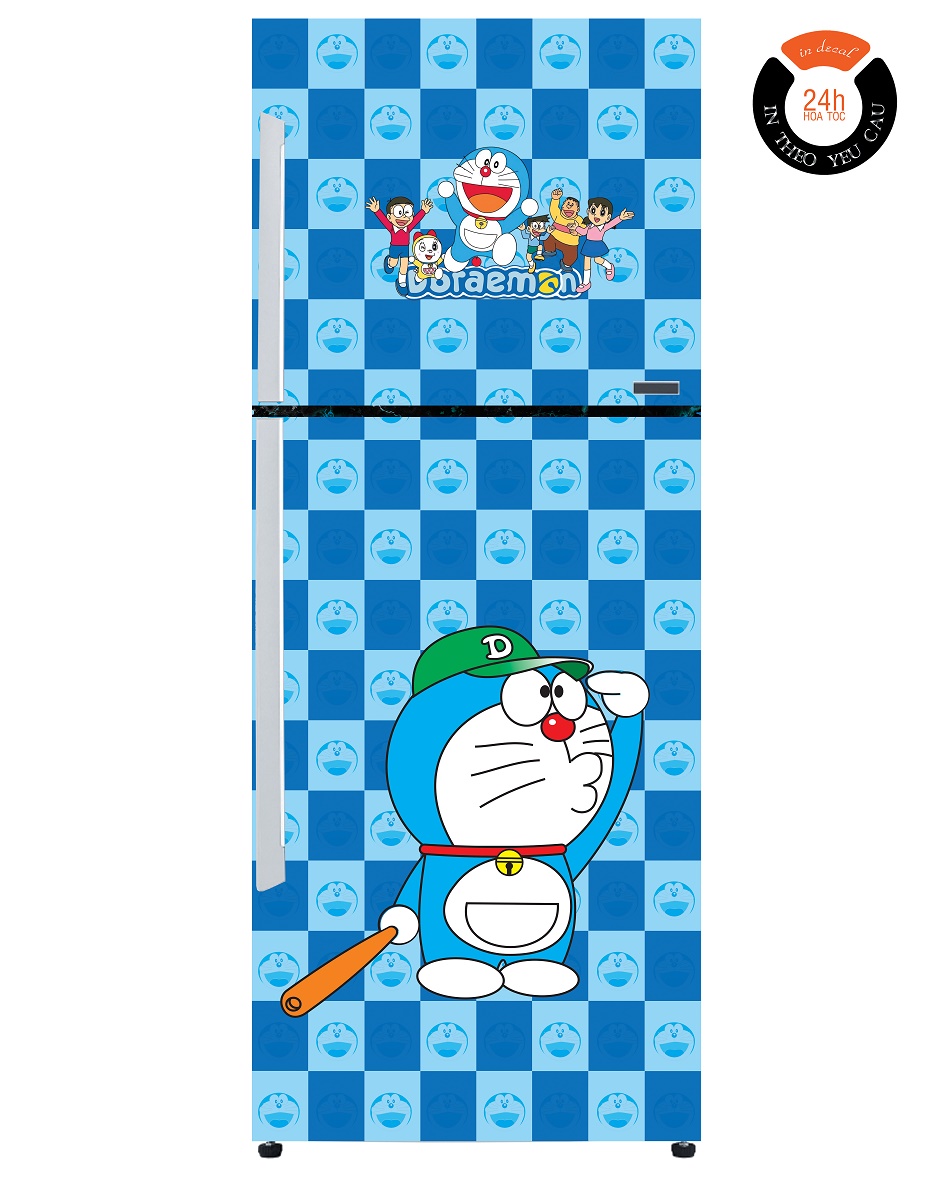 [HCM] Decal Dán Tủ Lạnh DOREMON NHIỀU MẪU - THUTHAODECOR
