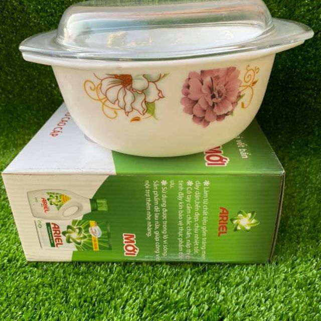 Thố Opal Nắp Thuỷ Tinh Cao Cấp