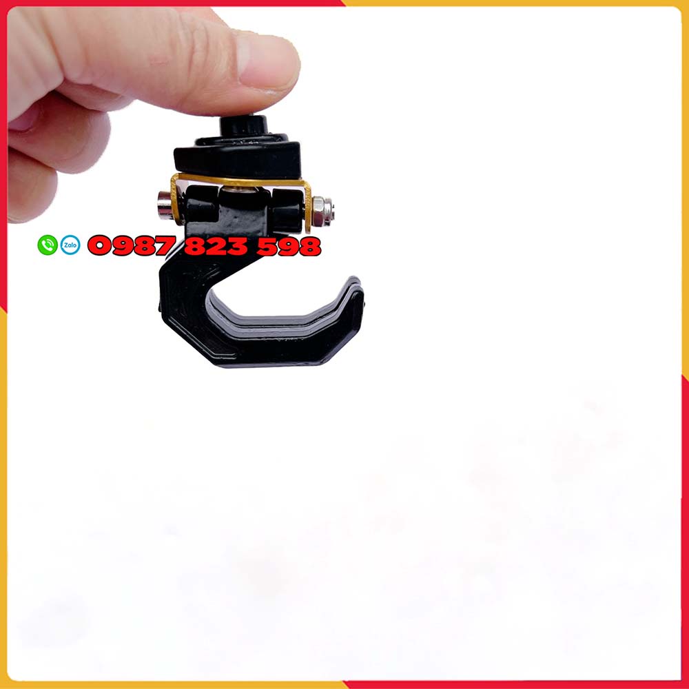 Móc Treo Đồ Xe Máy (2 Móc Nhôm CNC Xoay 180 độ)