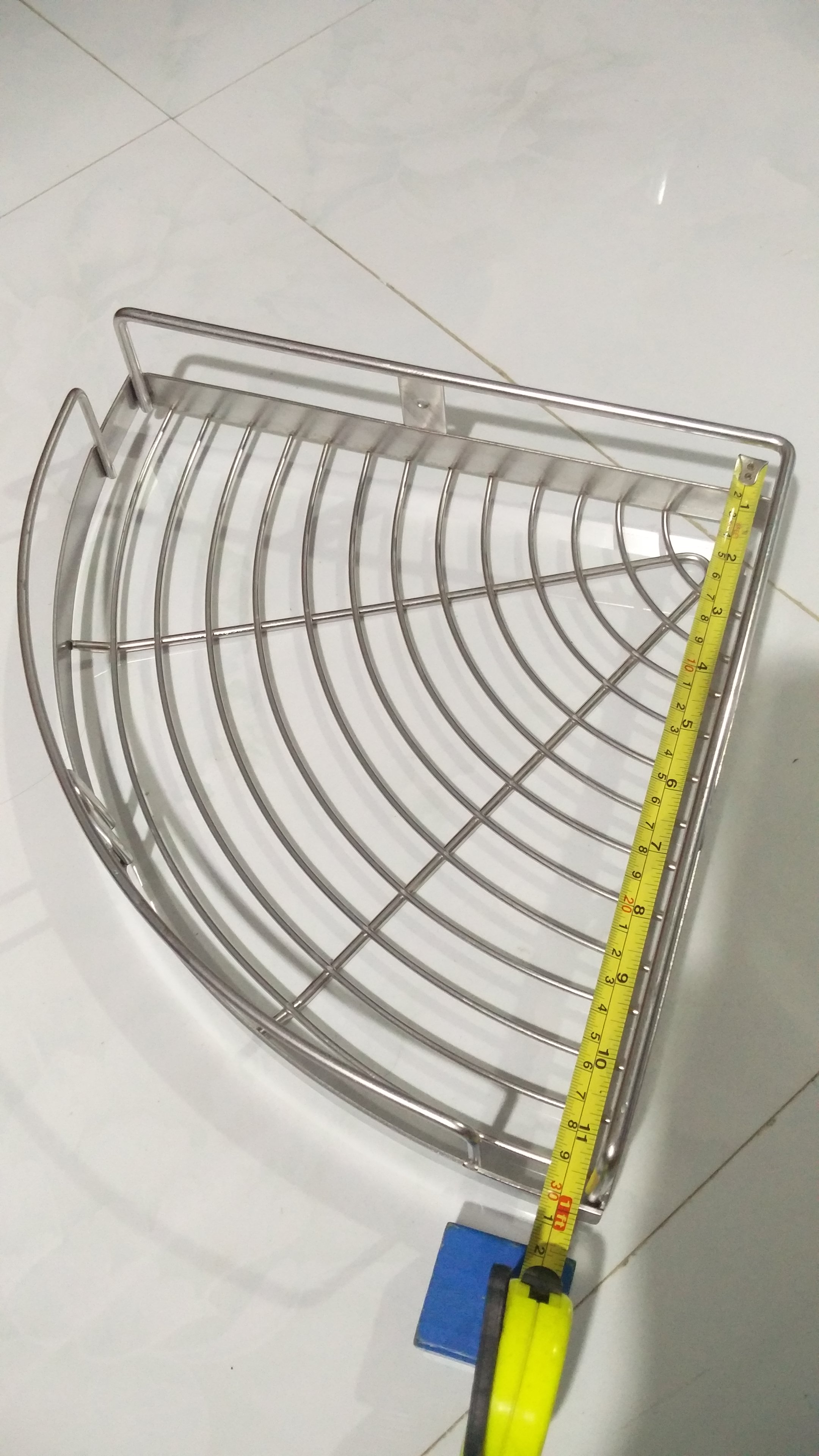Kệ góc 1 tầng inox sus 304 cao cấp