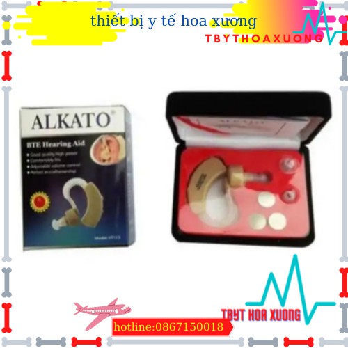 Máy trợ thính cho người già,Máy trợ thính vành tai Alkato VT-113