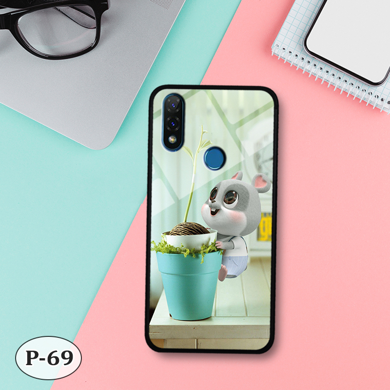 Ốp lưng kính vsmart joy 2+ in 3d