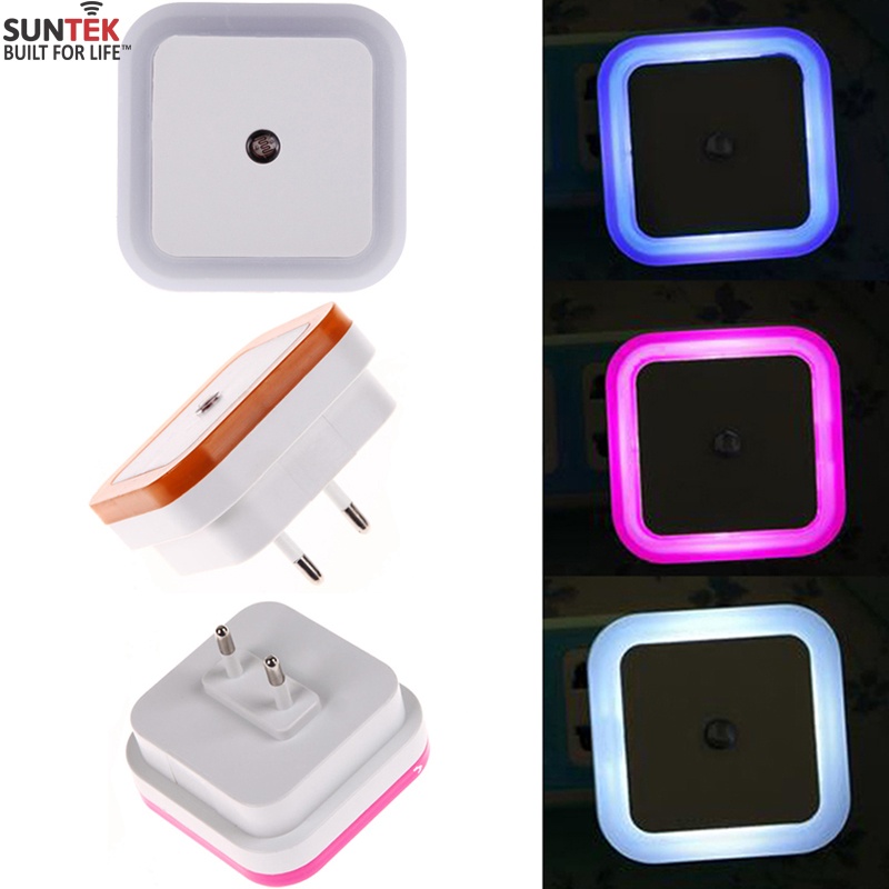 Đèn ngủ hình vuông cảm biến ánh sáng tự động tiết kiệm điện phát sáng trong đêm, đèn ngủ phát sáng, đèn led kiêm đèn ngủ, đèn ngủ cảm biến thông minh