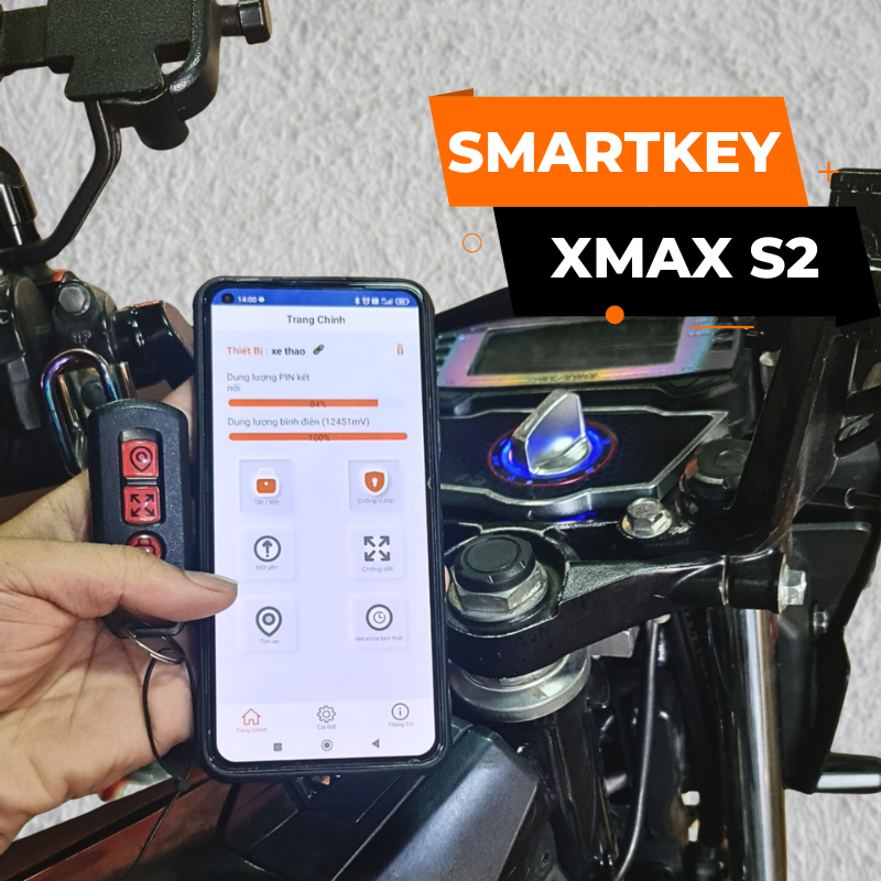 Smartkey Xmax 5.0 Ver.2 dành cho Satria, Raider, Sonic