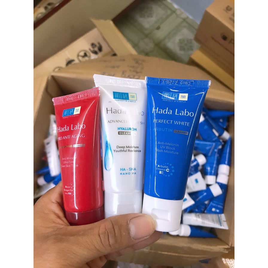 Sữa rửa mặt Hada Labo 15g ( xanh-trắng)