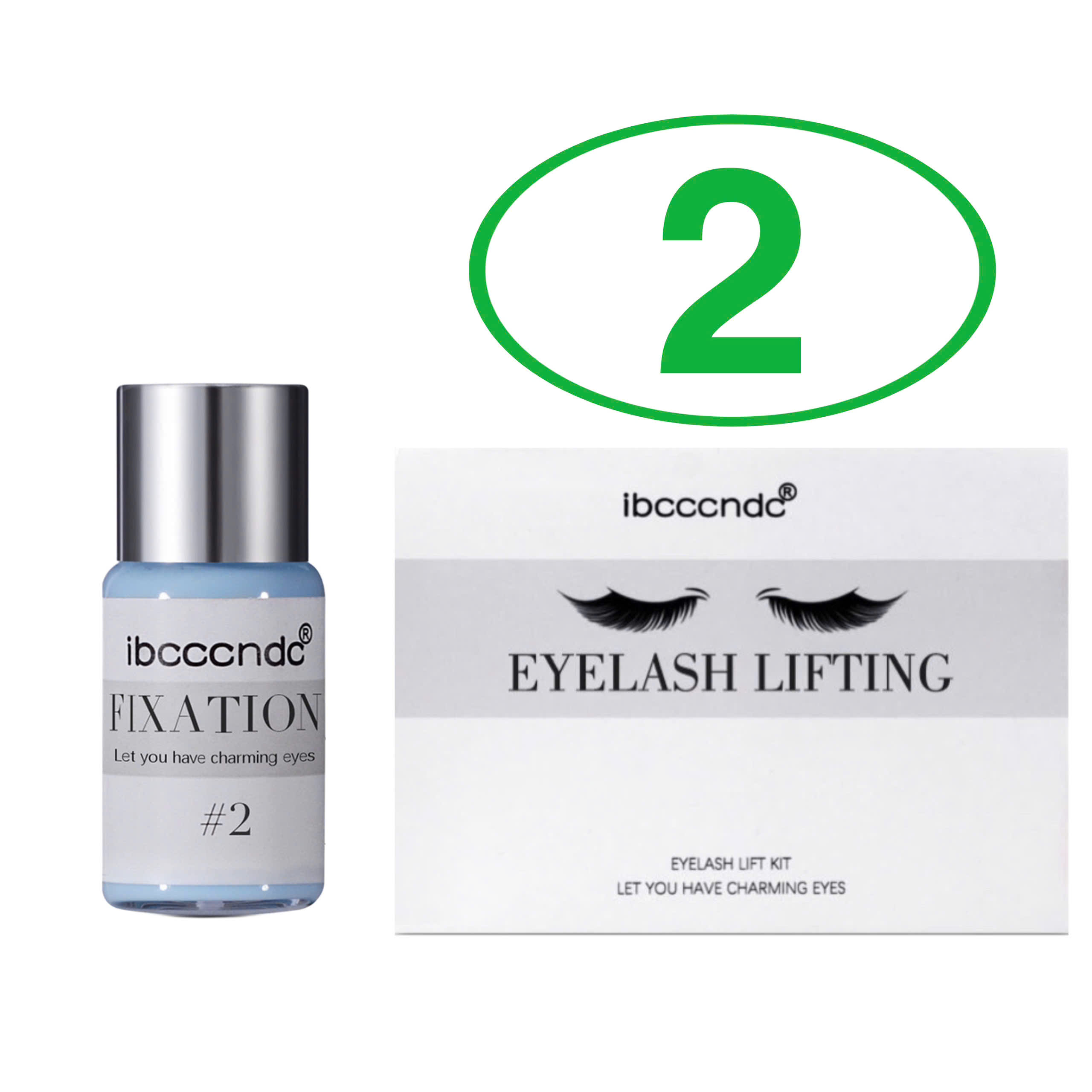 Tách lẻ lọ số 1, 2, 3, 4 của bộ uốn mi (dụng cụ nối mi)
