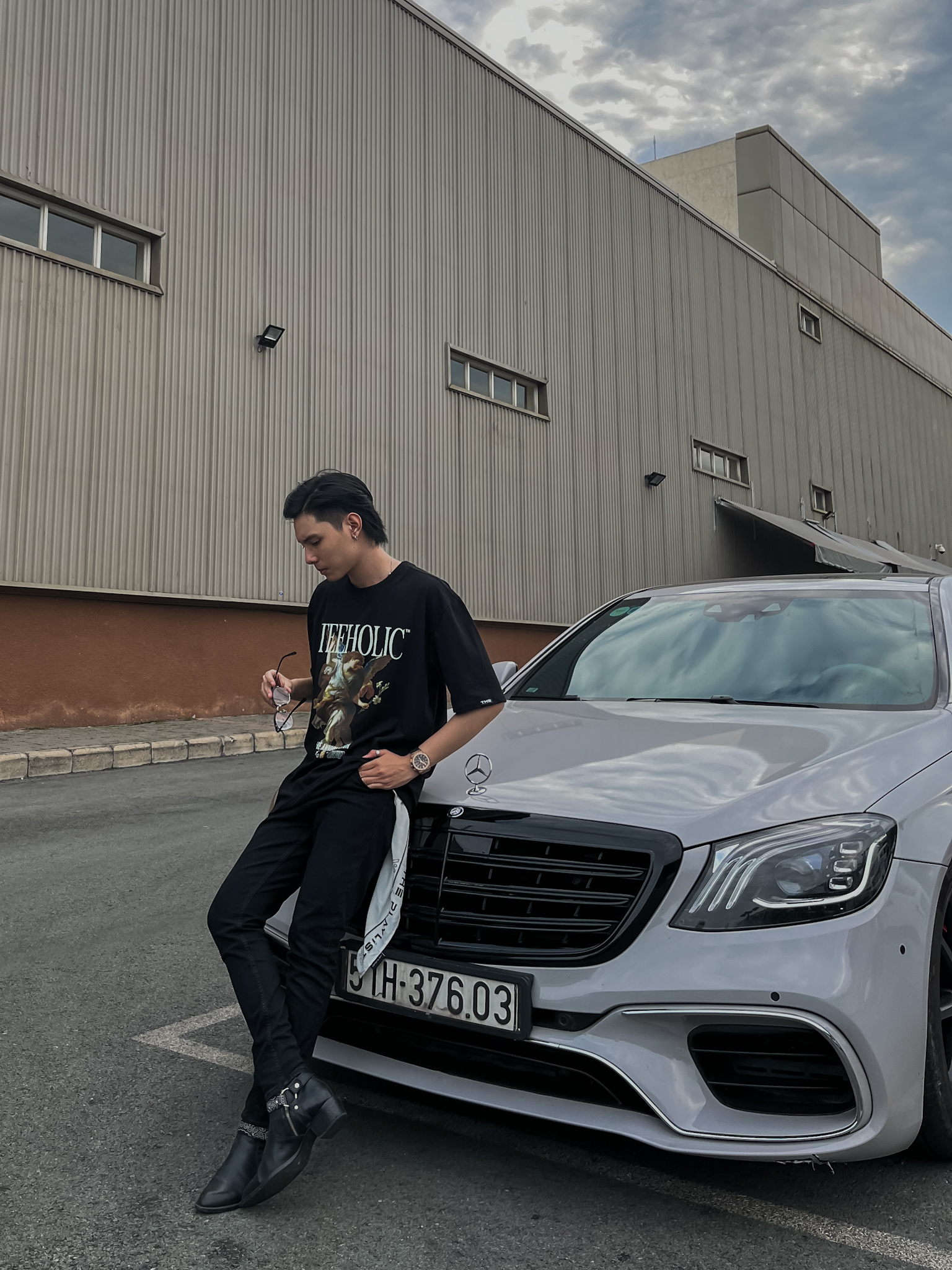 Áo Thun Nam Nữ TEEHOLIC In Hình Thiên Thần Màu Đen Cotton Dày Local Brand Thsi21
