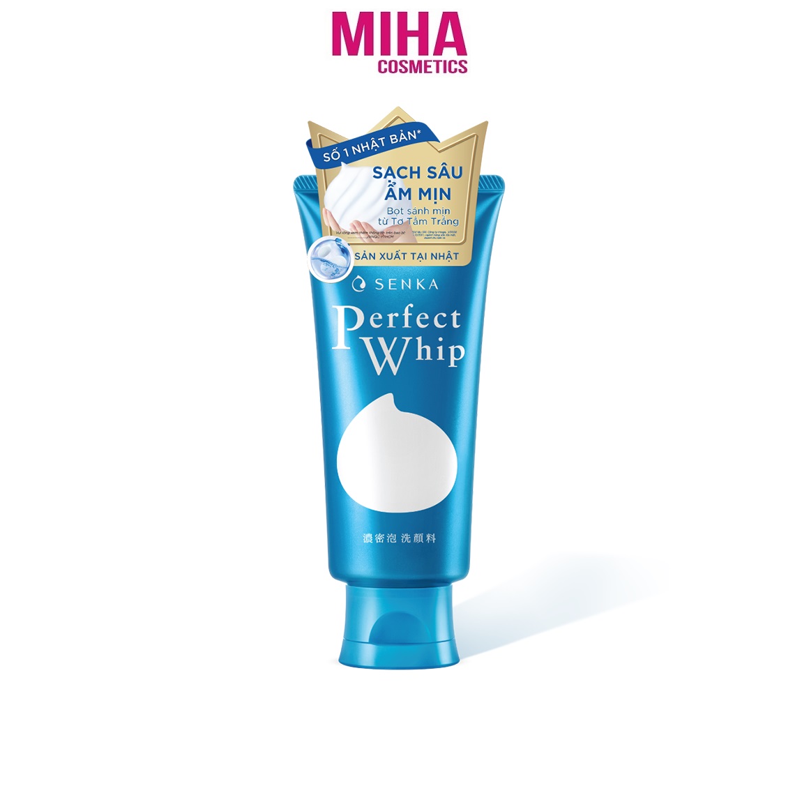 Sữa rửa mặt tạo bọt senka perfect whip 120g nhật bản