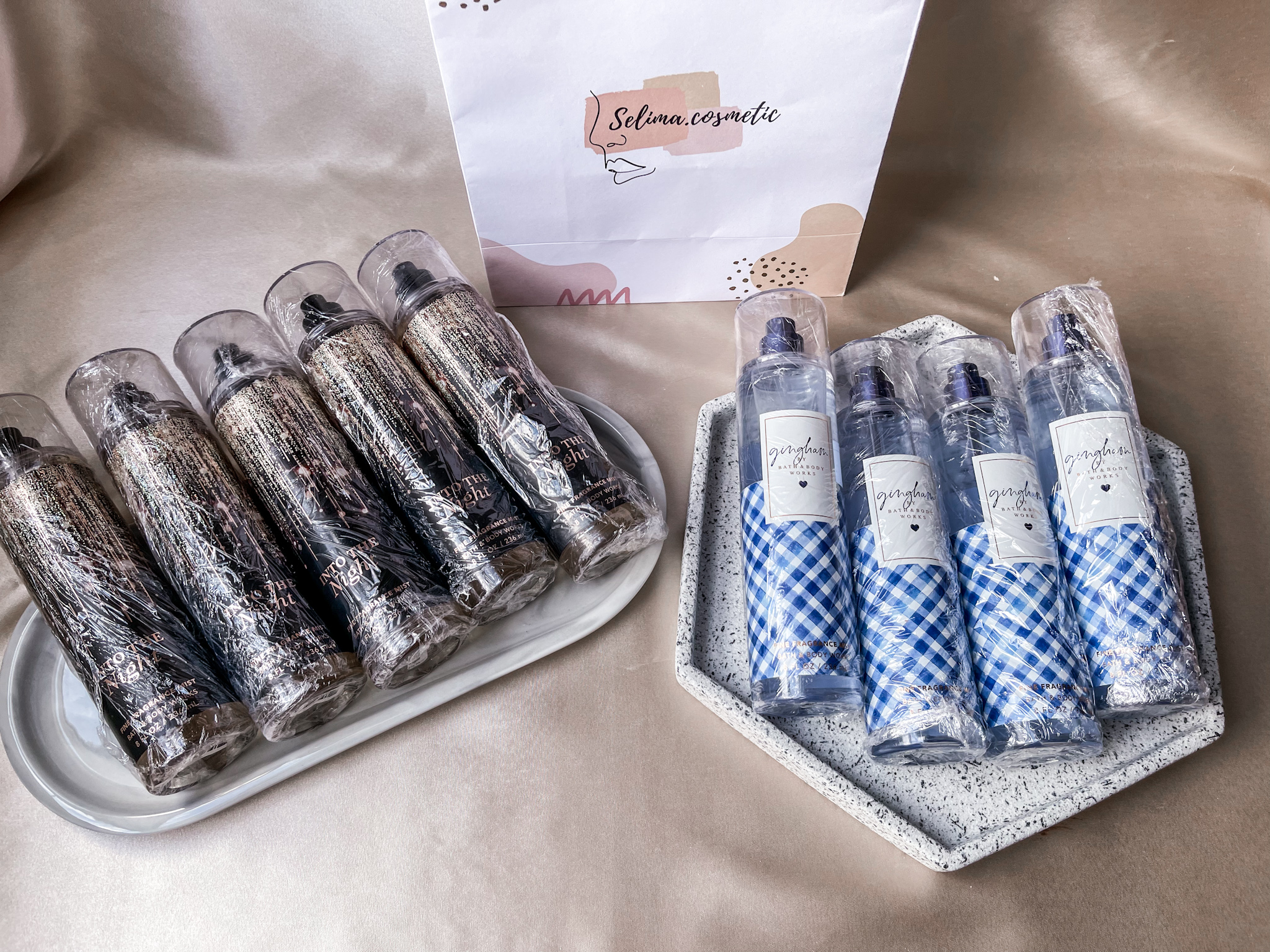 Xịt toàn thân Body Mist Bath and Body works (INTO THE NIGHT , GINGHAM)