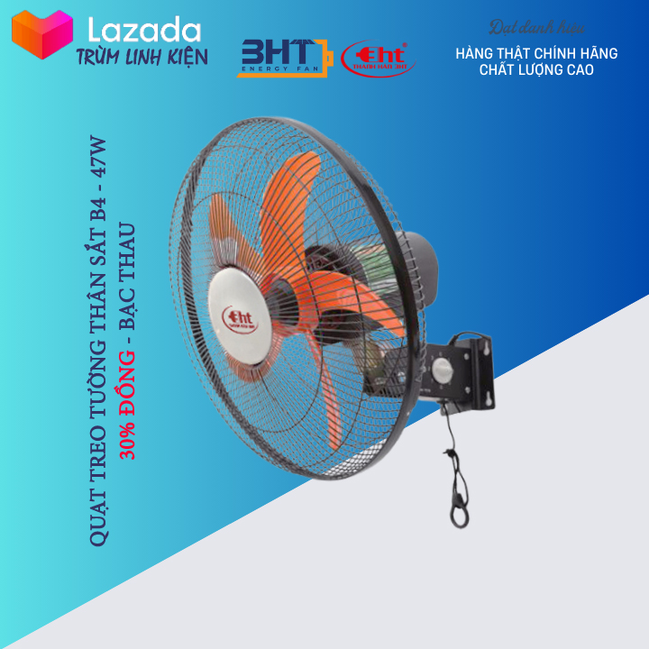 QUẠT TREO THÂN SẮT - ĐỘNG CƠ B4 - 47W / 220V