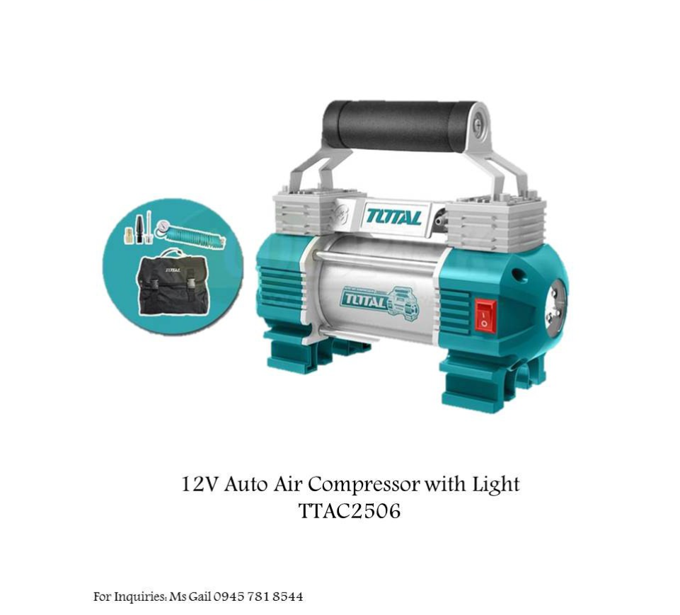Máy bơm hơi lốp xe ô tô Total TTAC2506