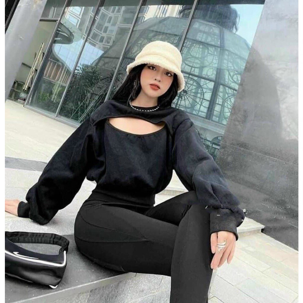 Quần Legging Nữ Túi Hộp Cạp Cao Siêu Tôn Dáng siêu cấp chất vải cotton co giãn