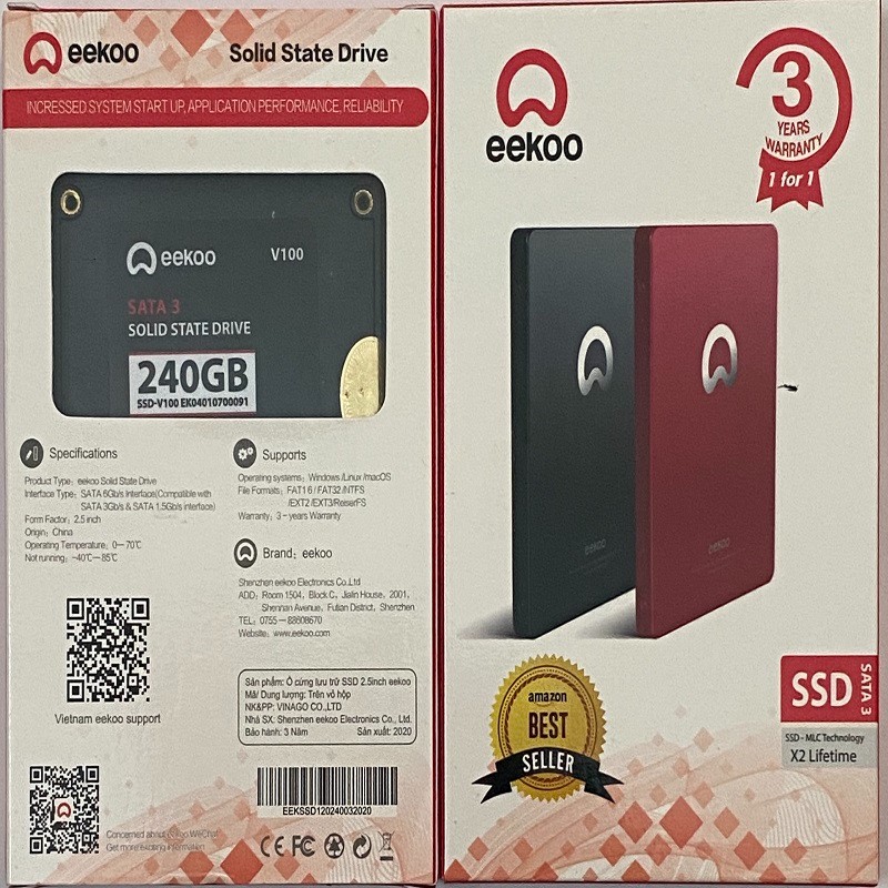 Ổ cứng SSD eekoo 120GB 240GB