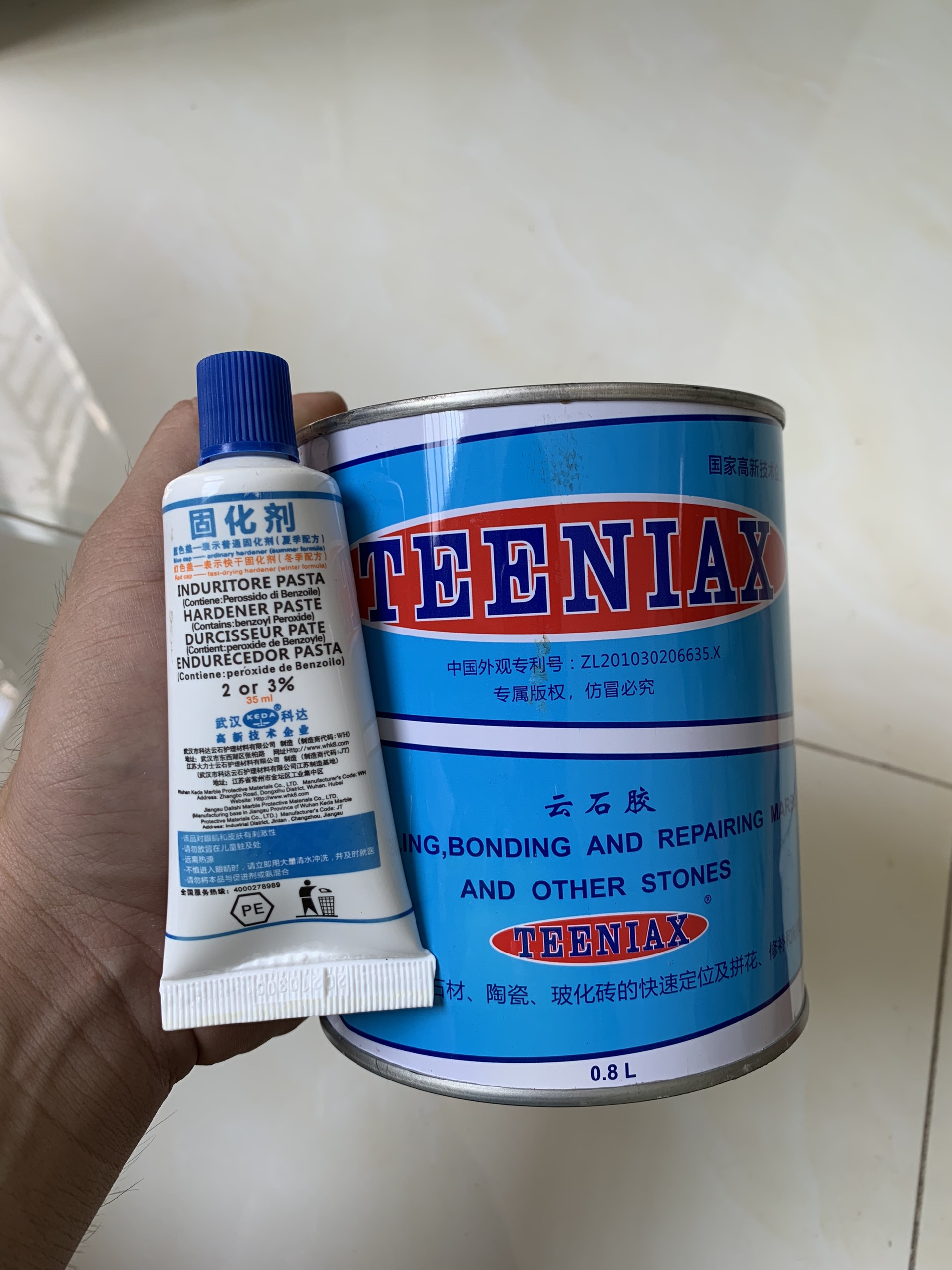 Keo dán đá hoa cương , keo dán đá Teemax