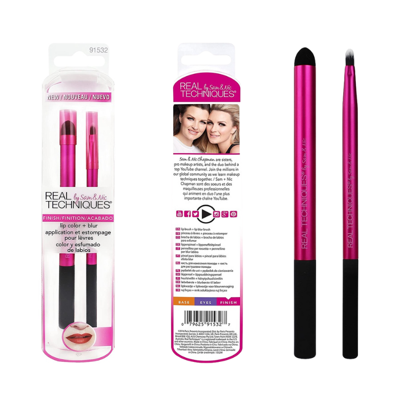 Set Cọ Viền Và Tán Màu Môi - Real Techniques Lip Color & Blur