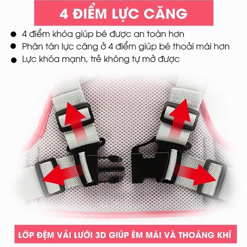 Đai xe máy an toàn cho bé - Hàng 1 màu